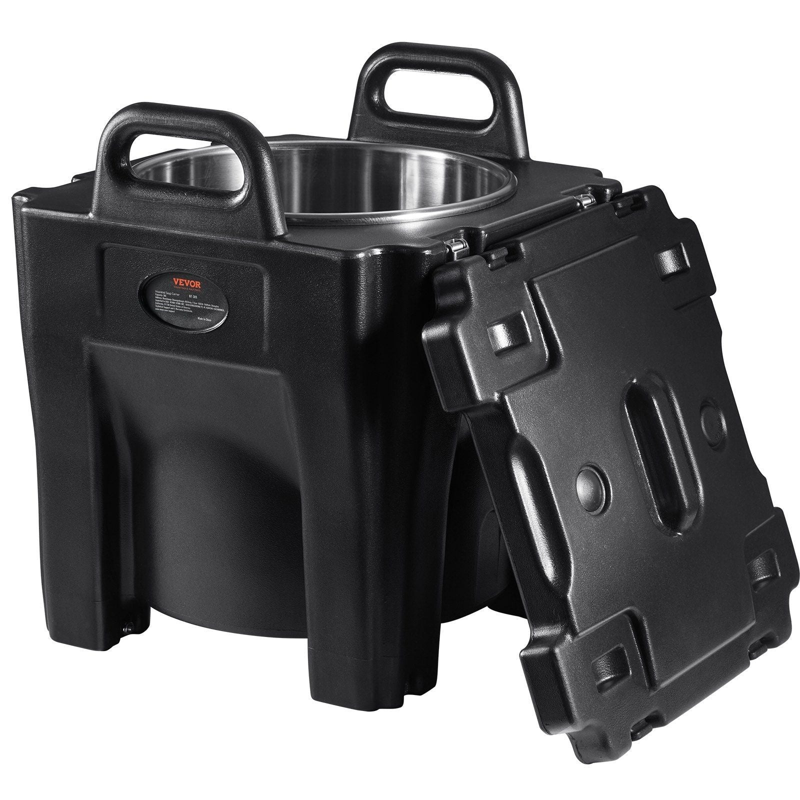 Insulated Food Carrier, 30L Capacity, Stackable Catering Hot Box with Stainless Steel Barrel, Top Load LLDPE V952-SPBWXHSBWT30LBMYXV0