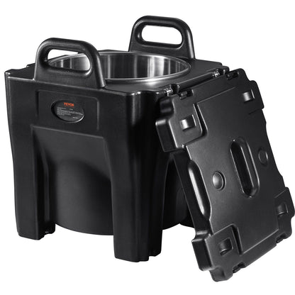Insulated Food Carrier, 30L Capacity, Stackable Catering Hot Box with Stainless Steel Barrel, Top Load LLDPE V952-SPBWXHSBWT30LBMYXV0