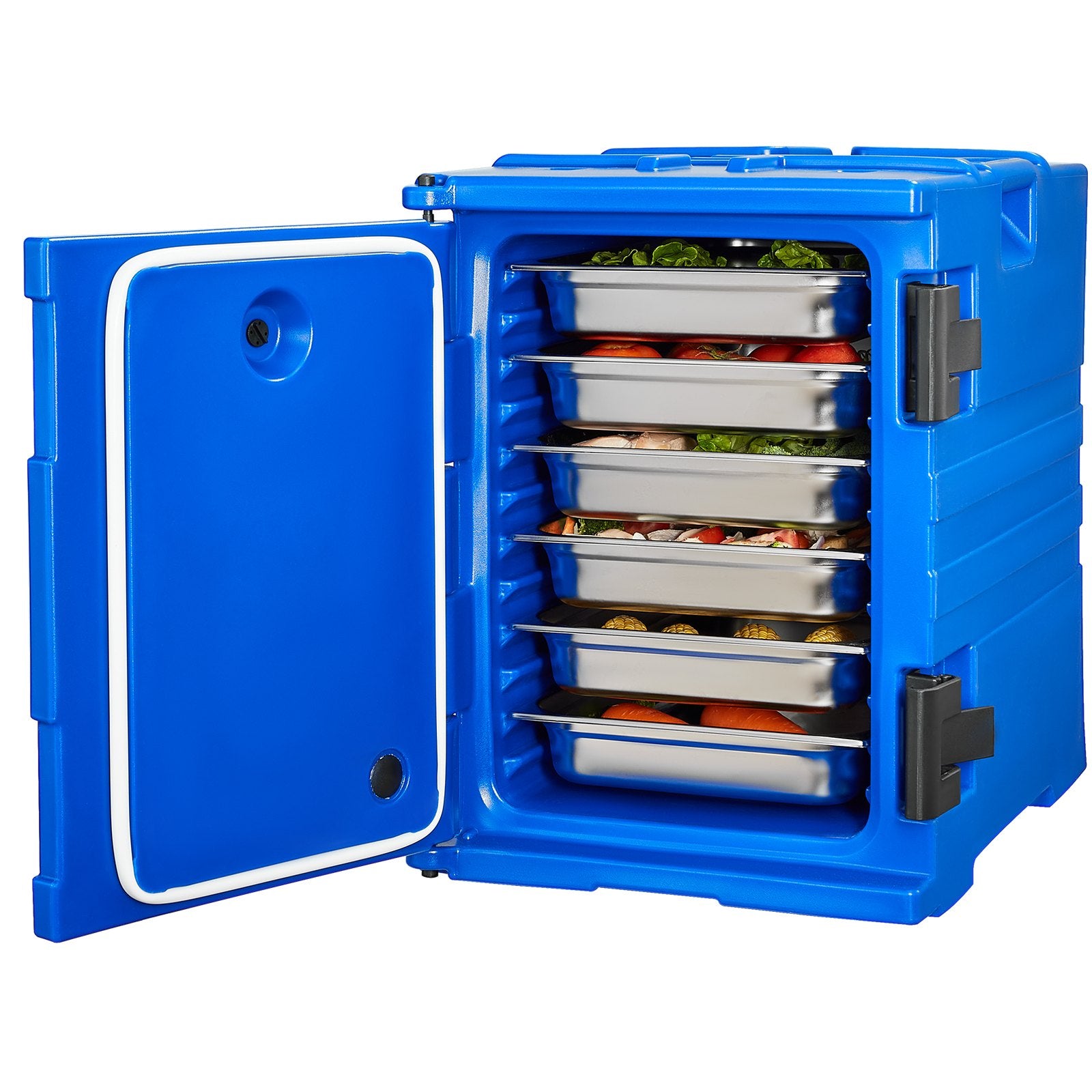 Insulated Food Pan Carrier, 90L Hot Box for Catering, Food Box Carrier with Double Buckles, Front Loading V952-SPBWXLSLLDPE2ZZ3JV0