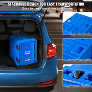 Insulated Food Pan Carrier, 90L Hot Box for Catering, Food Box Carrier with Double Buckles, Front Loading V952-SPBWXLSLLDPE2ZZ3JV0