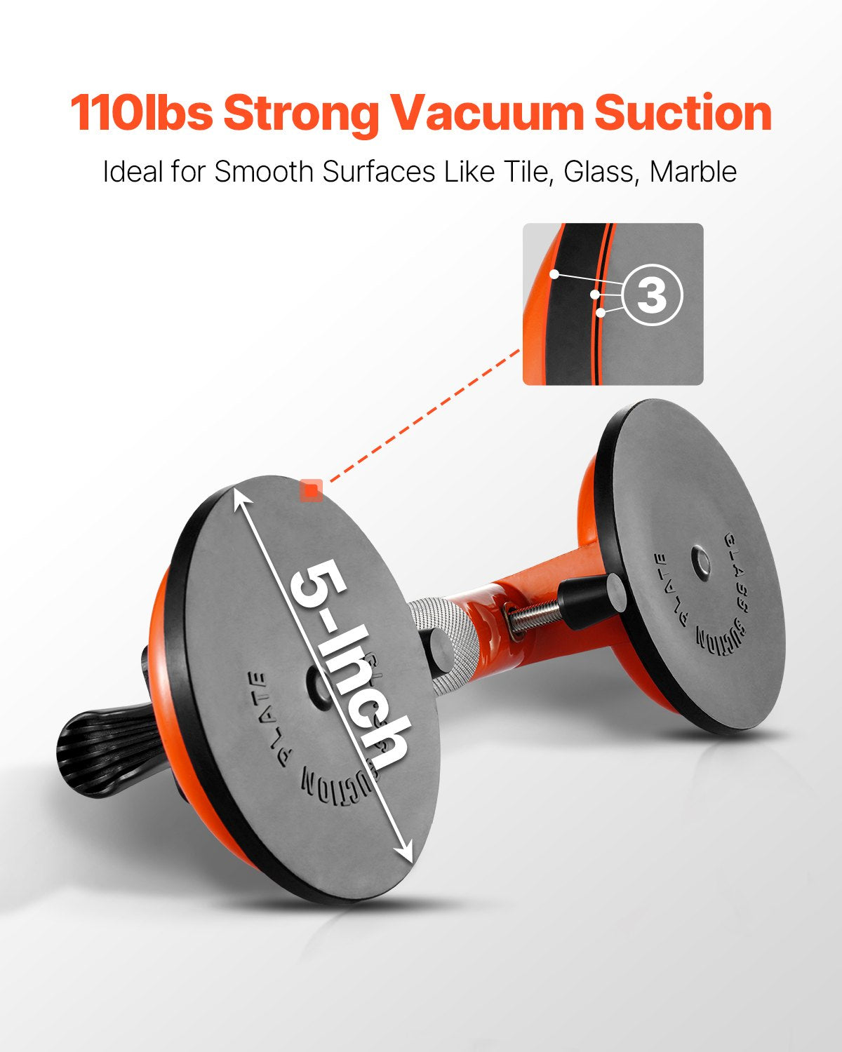Seamless Seam Setter 5" Suction Cup for Countertop Seam Joining & Leveling V952-SPDJJFGDQ180LVUOT001V0