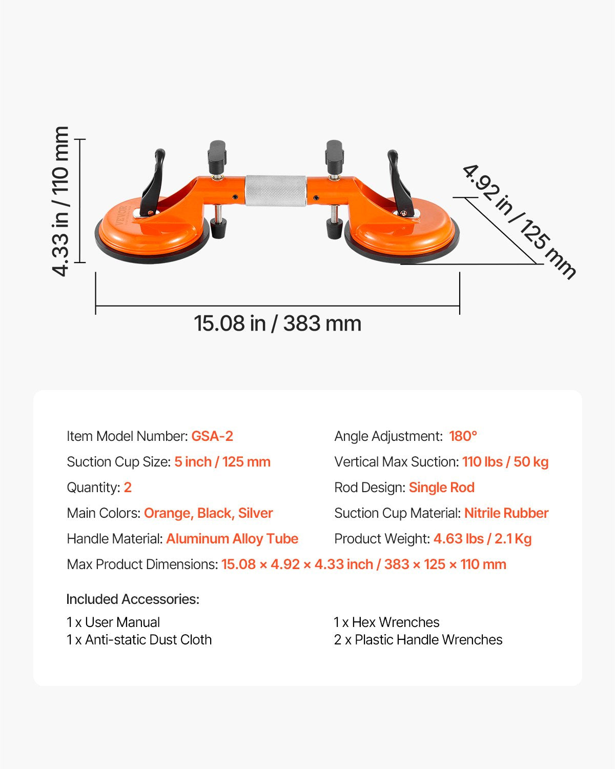 Seamless Seam Setter 5" Suction Cup for Countertop Seam Joining & Leveling V952-SPDJJFGDQ180LVUOT001V0