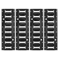 E-Track Tie-Down Rail Kit, 4 Pack 0.4 m E Tracks Set, 21 Pcs Includes 2 Ratchet Straps & 4 O-Rings & 4 V952-SPEXGD13FT15AAGQD001V0