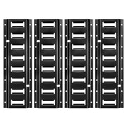 E-Track Tie-Down Rail Kit, 4 Pack 0.4 m E Tracks Set, 21 Pcs Includes 2 Ratchet Straps & 4 O-Rings & 4 V952-SPEXGD13FT15AAGQD001V0