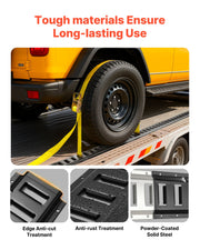 E-Track Tie-Down Rail Kit, 4 Pack 0.4 m E Tracks Set, 21 Pcs Includes 2 Ratchet Straps & 4 O-Rings & 4 V952-SPEXGD13FT15AAGQD001V0