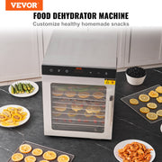 10 Trays Food Dehydrator Machine Stainless Steel 800W Jerky Fruit Drying V952-SPF100548800WDQGIV3