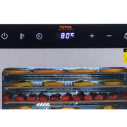 10 Trays Food Dehydrator Machine Stainless Steel 800W Jerky Fruit Drying V952-SPF100548800WDQGIV3