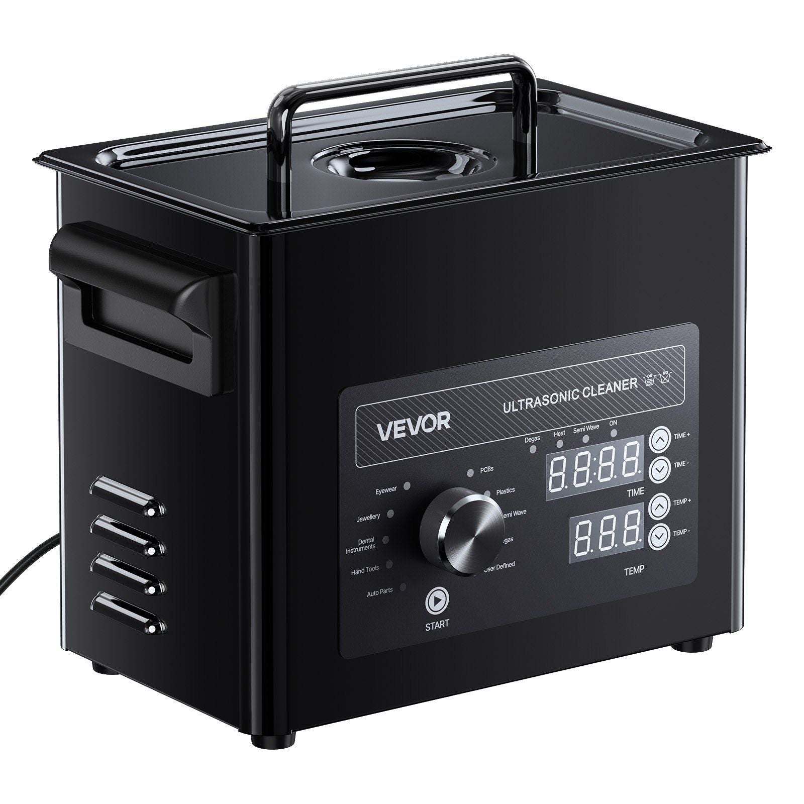 3L Ultrasonic Cleaner, Professional Ultrasonic Cleaner Machine with Knob Control, Stainless Steel Cleaning V952-SPLXNAJKZCSB004JK001V3
