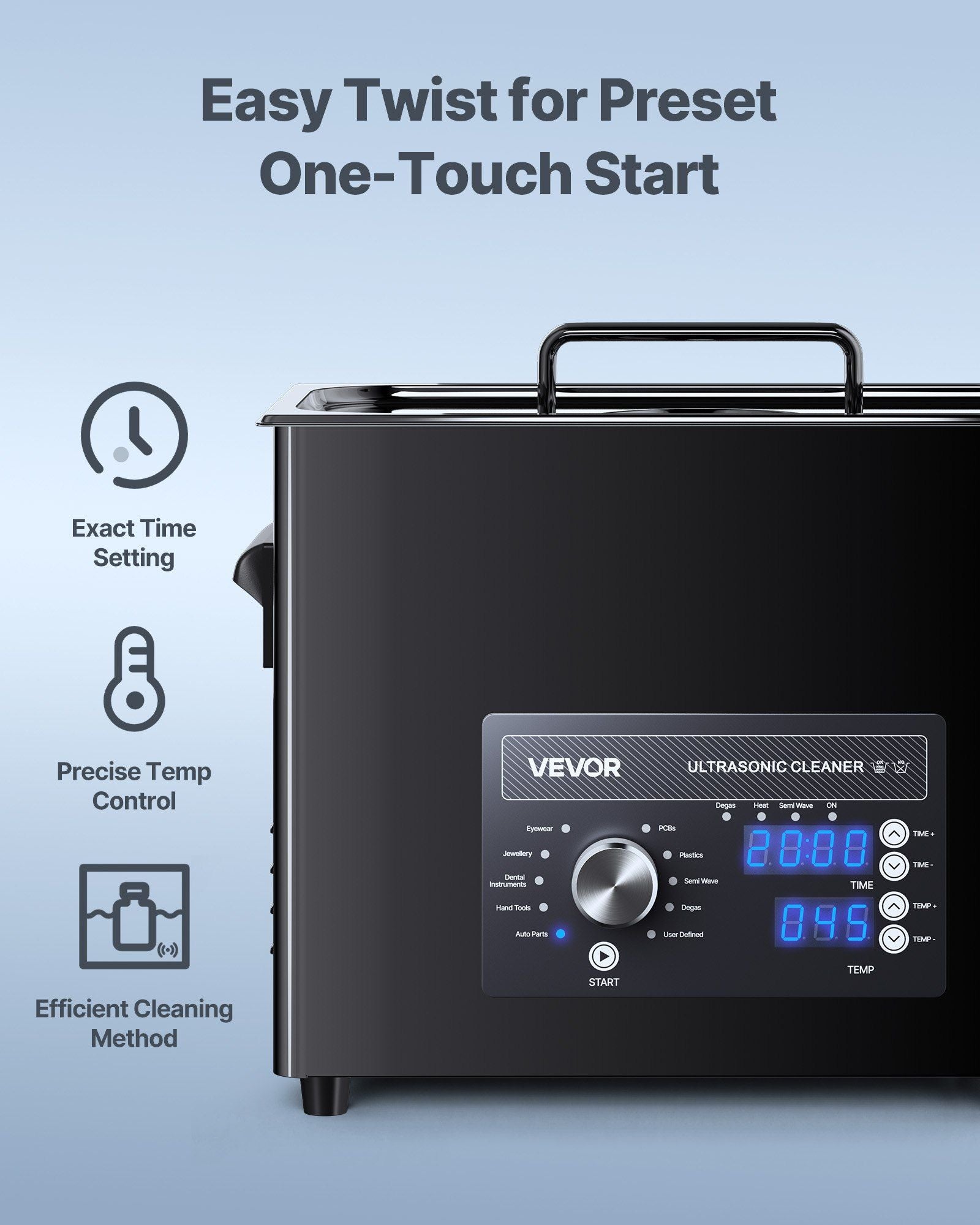 6L Ultrasonic Cleaner, Professional Ultrasonic Cleaner Machine with Knob Control, Stainless Steel Cleaning V952-SPLXNAJKZCSB8NCQI001V3