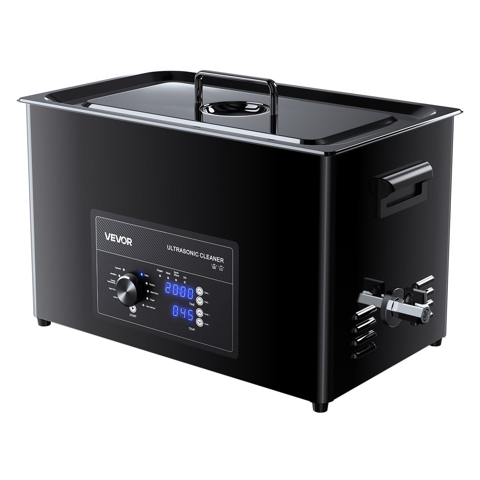30L Ultrasonic Cleaner, Professional Ultrasonic Cleaner Machine with Knob Control, Stainless Steel Cleaning V952-SPLXNAJKZCSBWD6B9001V3