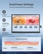 30L Ultrasonic Cleaner, Professional Ultrasonic Cleaner Machine with Knob Control, Stainless Steel Cleaning V952-SPLXNAJKZCSBWD6B9001V3