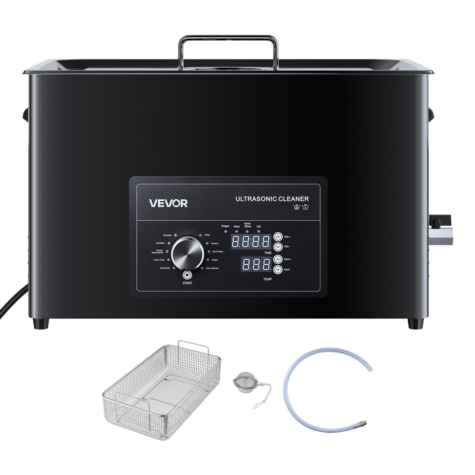 30L Ultrasonic Cleaner, Professional Ultrasonic Cleaner Machine with Knob Control, Stainless Steel Cleaning V952-SPLXNAJKZCSBWD6B9001V3