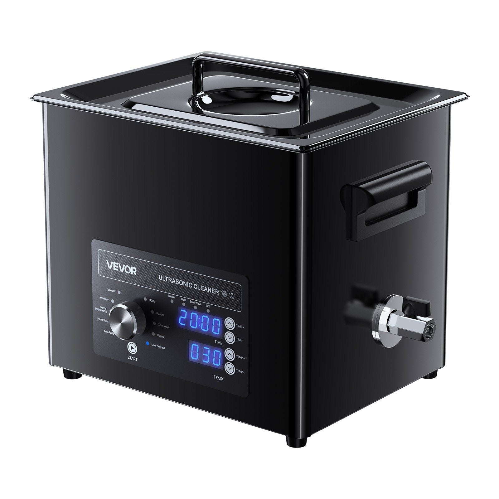 10L Ultrasonic Cleaner, Professional Ultrasonic Cleaner Machine with Knob Control, Stainless Steel Cleaning V952-SPLXNAJKZCSBZEK8B001V3