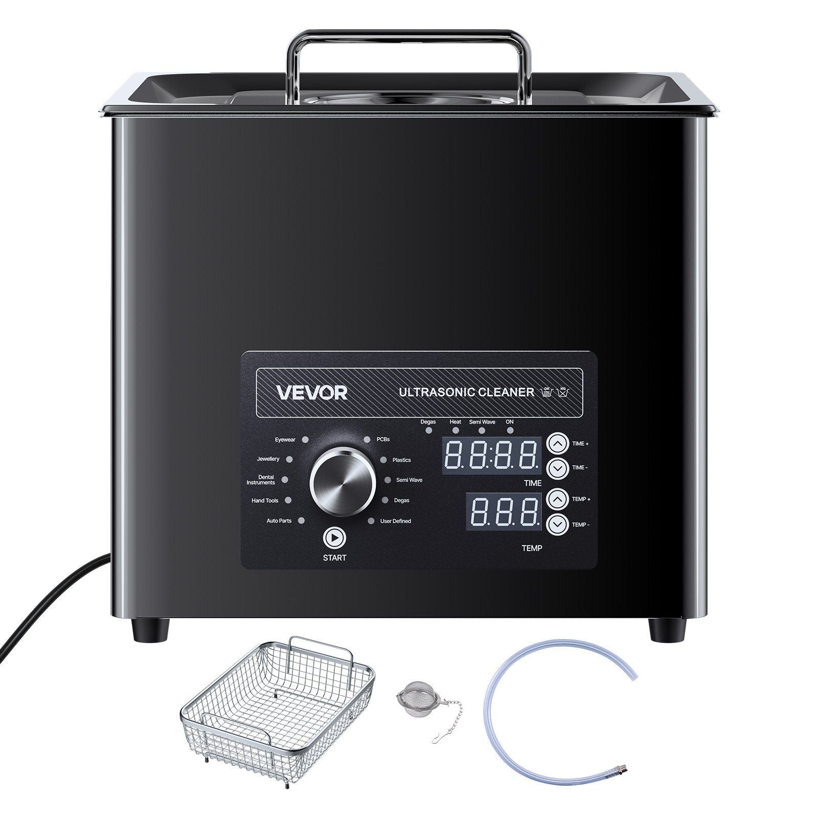 10L Ultrasonic Cleaner, Professional Ultrasonic Cleaner Machine with Knob Control, Stainless Steel Cleaning V952-SPLXNAJKZCSBZEK8B001V3