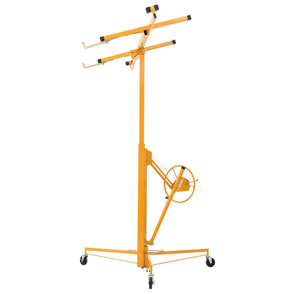 3353mm Drywall Lift, Heavy-Duty 68 kg Sheetrock Hoist with Adjustable Telescoping Arm, Lockable Wheels, V952-SPSJJHS95FT1QDU00001V0