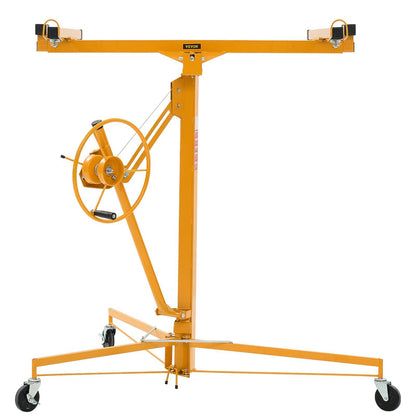 3353mm Drywall Lift, Heavy-Duty 68 kg Sheetrock Hoist with Adjustable Telescoping Arm, Lockable Wheels, V952-SPSJJHS95FT1QDU00001V0