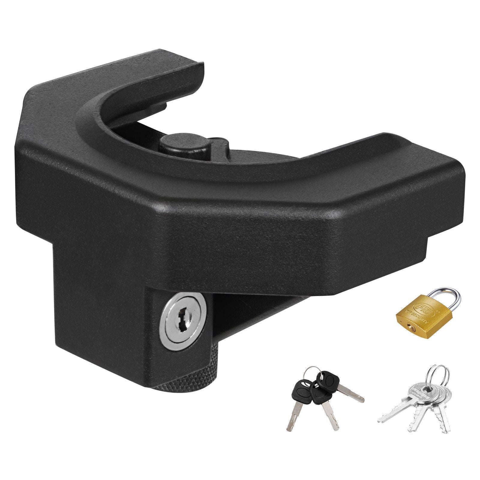 Trailer Hitch Lock Kit, Compatible with 58.7 mm Couplers, Heavy-Duty Anti-Theft Trailer Ball Lock with 3 Keys V952-SPSOHSCX2516GV08O001V0