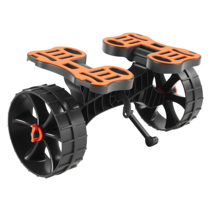 Kayak Cart, 136.1 kg Load Capacity, Foldable Kayak Trolley with 25.4 cm Solid Rubber Tires & 1 Ratchet Strap, V952-SPSPHTTC10IN15RM2001V0