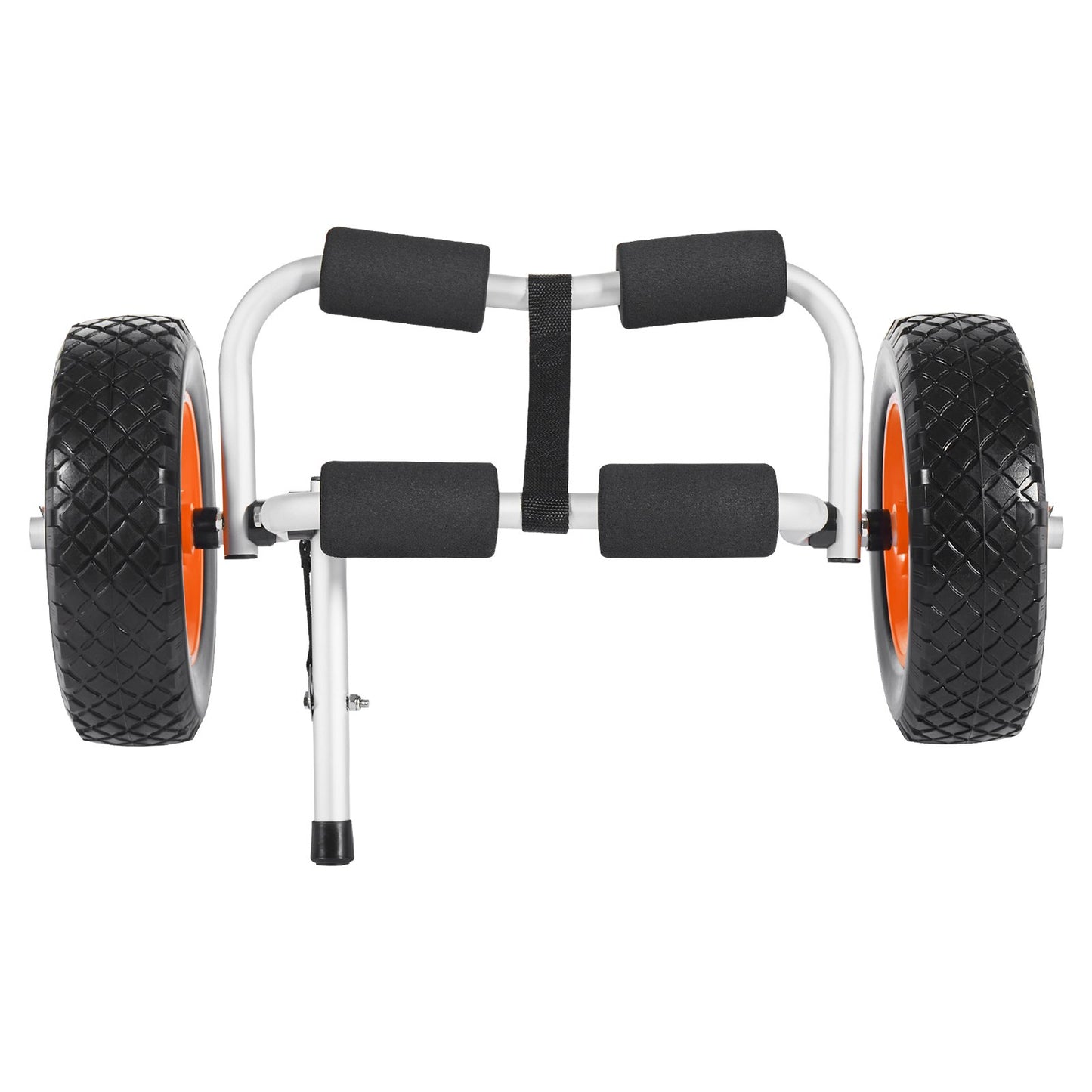 Kayak Cart, 90 kg Load Capacity, Foldable Kayak Trolley with 25.4 cm Solid Rubber Tires & 1 Ratchet Strap, V952-SPSPHTTC10IN3S906001V0
