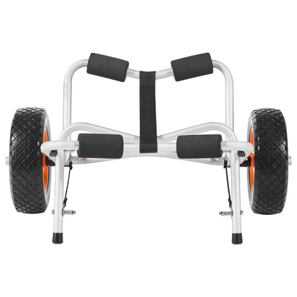 Kayak Cart, 113.4 kg Load Capacity, Foldable Kayak Trolley with 25.4 cm Solid Rubber Tires & 1 Ratchet Strap, V952-SPSPHTTC10IN9SGI2001V0