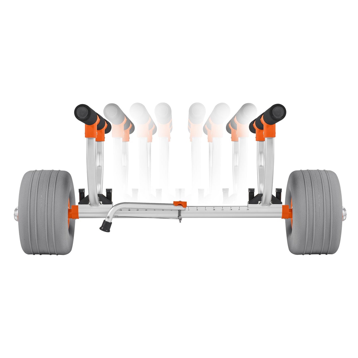 Kayak Cart, 158.8 kg Load Capacity, Kayak Trolley with 30.5 cm Inflatable PU Tires & 2 Straps, Assembles & V952-SPSPHTTC13INFQKUY001V0