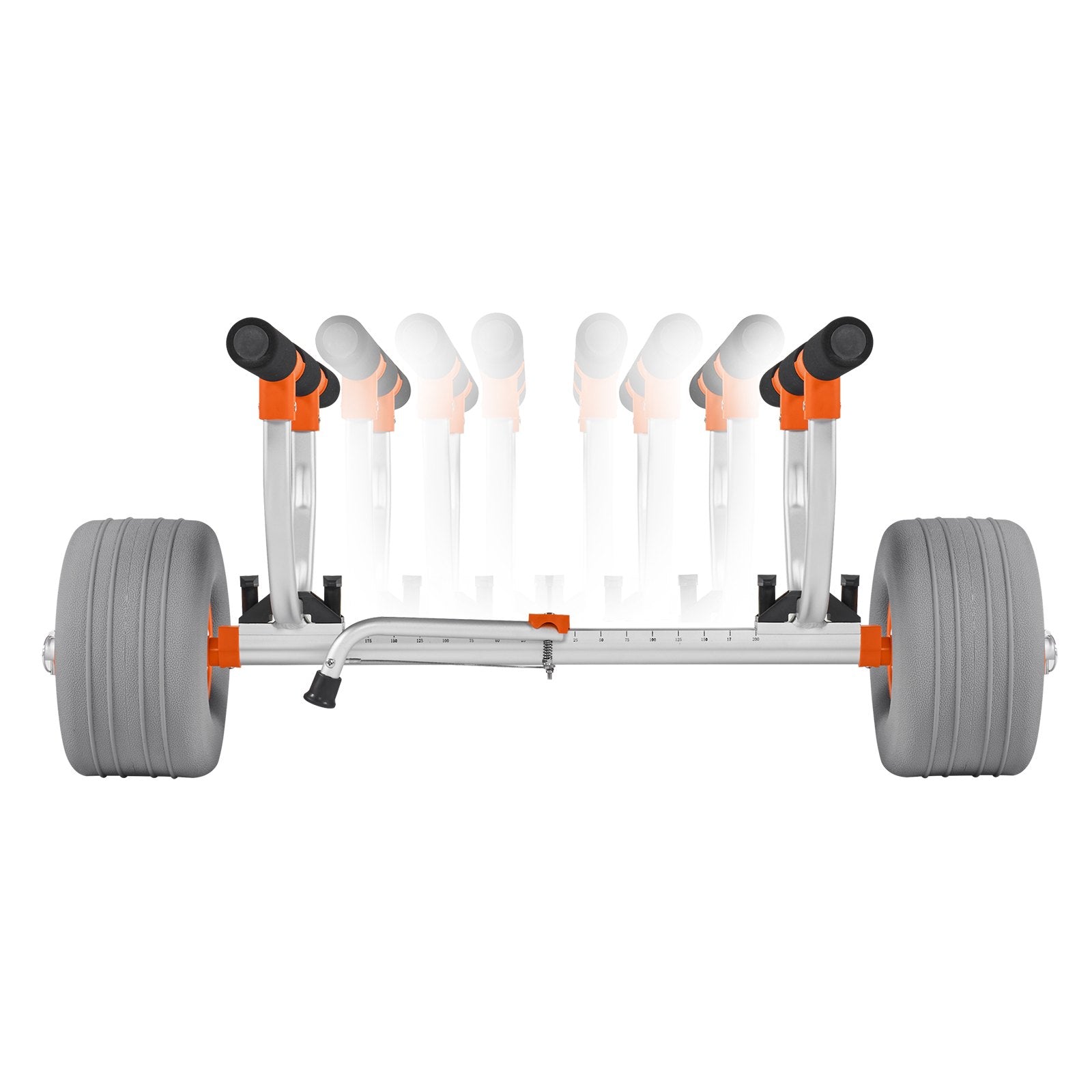 Kayak Cart, 158.8 kg Load Capacity, Kayak Trolley with 30.5 cm Inflatable PU Tires & 2 Straps, Assembles & V952-SPSPHTTC13INFQKUY001V0