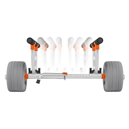 Kayak Cart, 158.8 kg Load Capacity, Kayak Trolley with 30.5 cm Inflatable PU Tires & 2 Straps, Assembles & V952-SPSPHTTC13INFQKUY001V0
