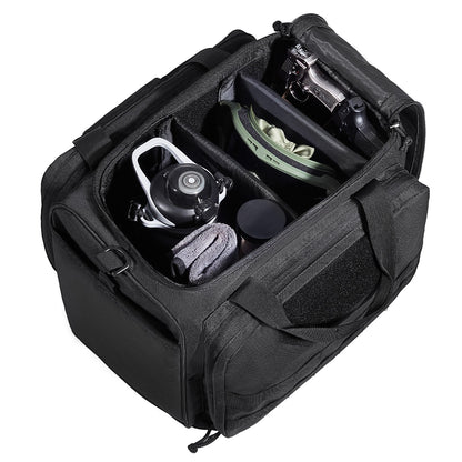 Range Bag for 3 Pistols Tactical Gun Range Bag Single Shoulder Strip Black V952-SQBDJK362631WCEFUV0