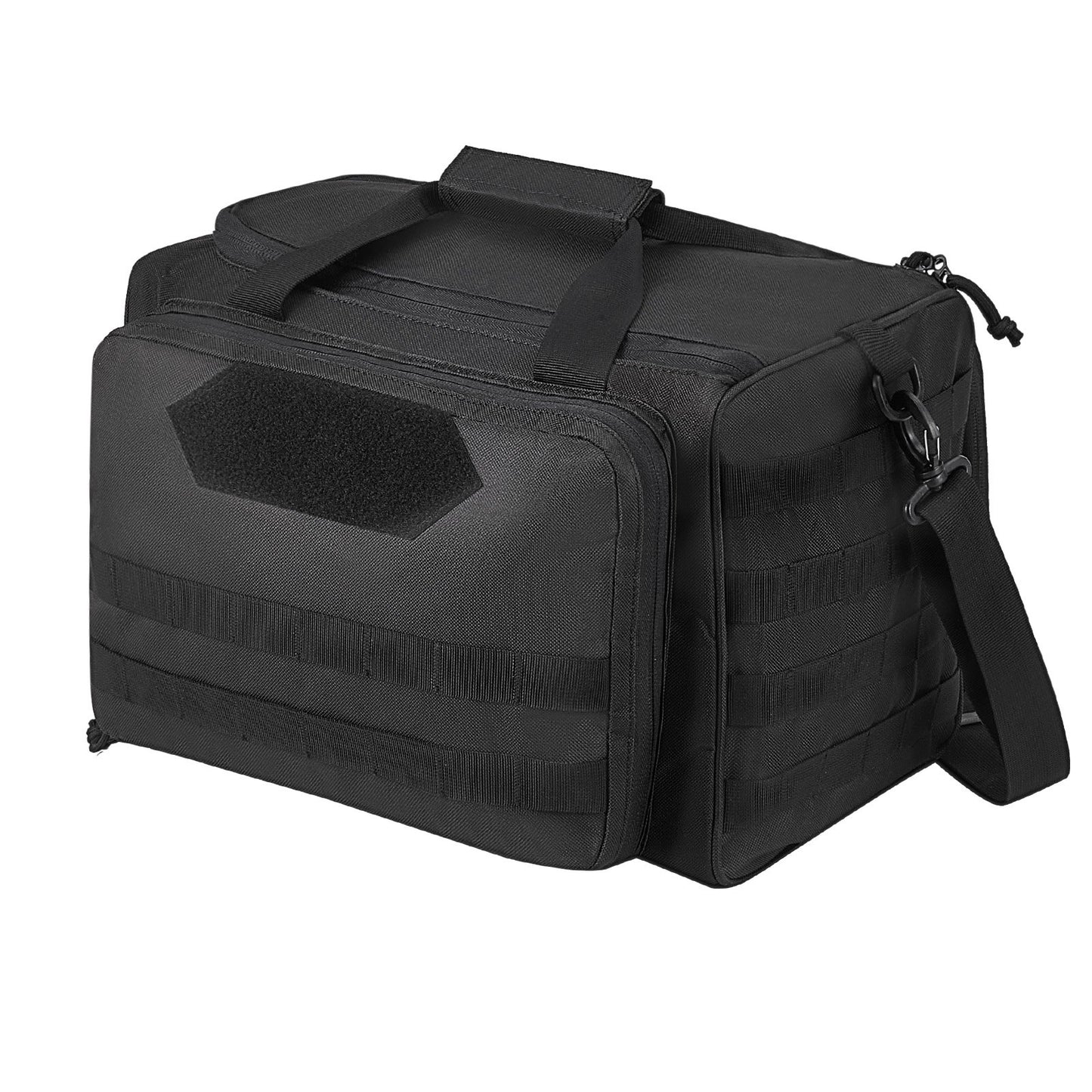 Range Bag for 3 Pistols Tactical Gun Range Bag Single Shoulder Strip Black V952-SQBDJK362631WCEFUV0