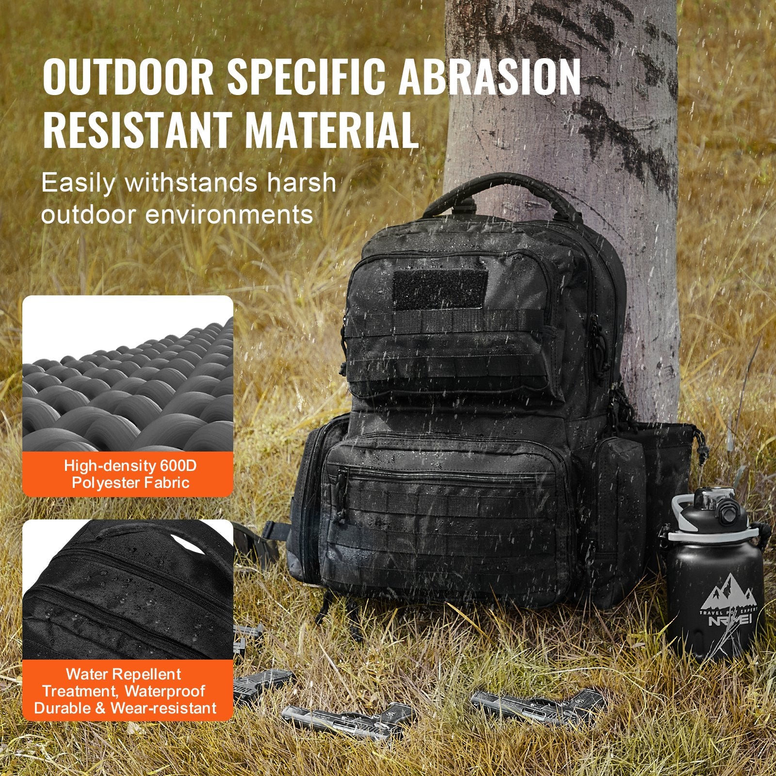 Tactical Range Backpack for 6 Pistols Gun Backpack Black V952-SQBHS422348CN4NBVV0