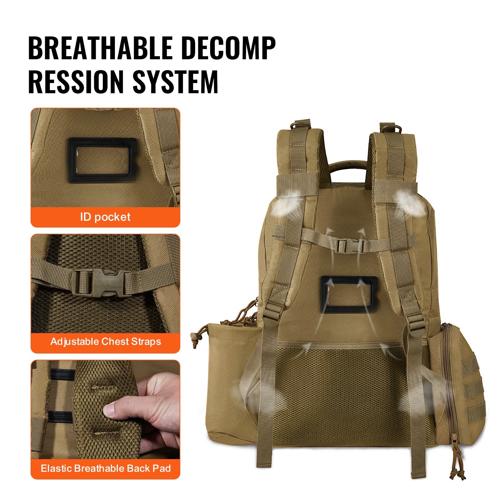 Tactical Range Backpack for 6 Pistols, Gun Backpack with 6 Independent Pistol Bags & 10 Magazines, Pistol V952-SQBHS472330CODV8ZV0