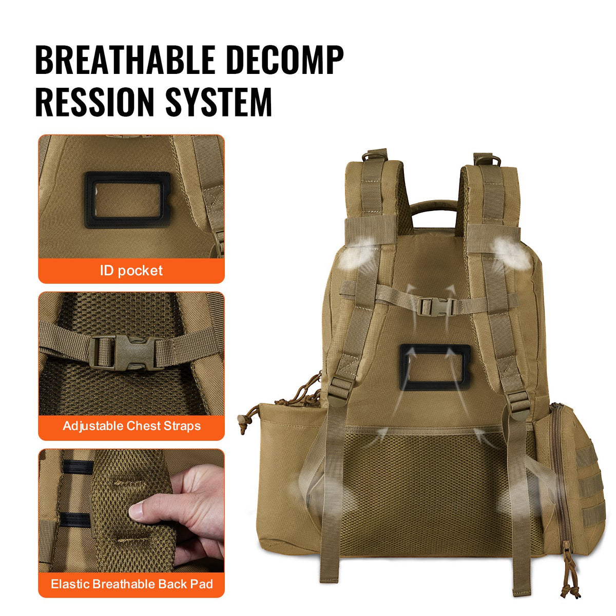 Tactical Range Backpack for 6 Pistols, Gun Backpack with 6 Independent Pistol Bags & 10 Magazines, Pistol V952-SQBHS472330CODV8ZV0