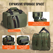 Range Bag for 2 Pistols Tactical Gun Bag 2 Built-in Pistol Bags Green V952-SQBLS332023CK4MQXV0