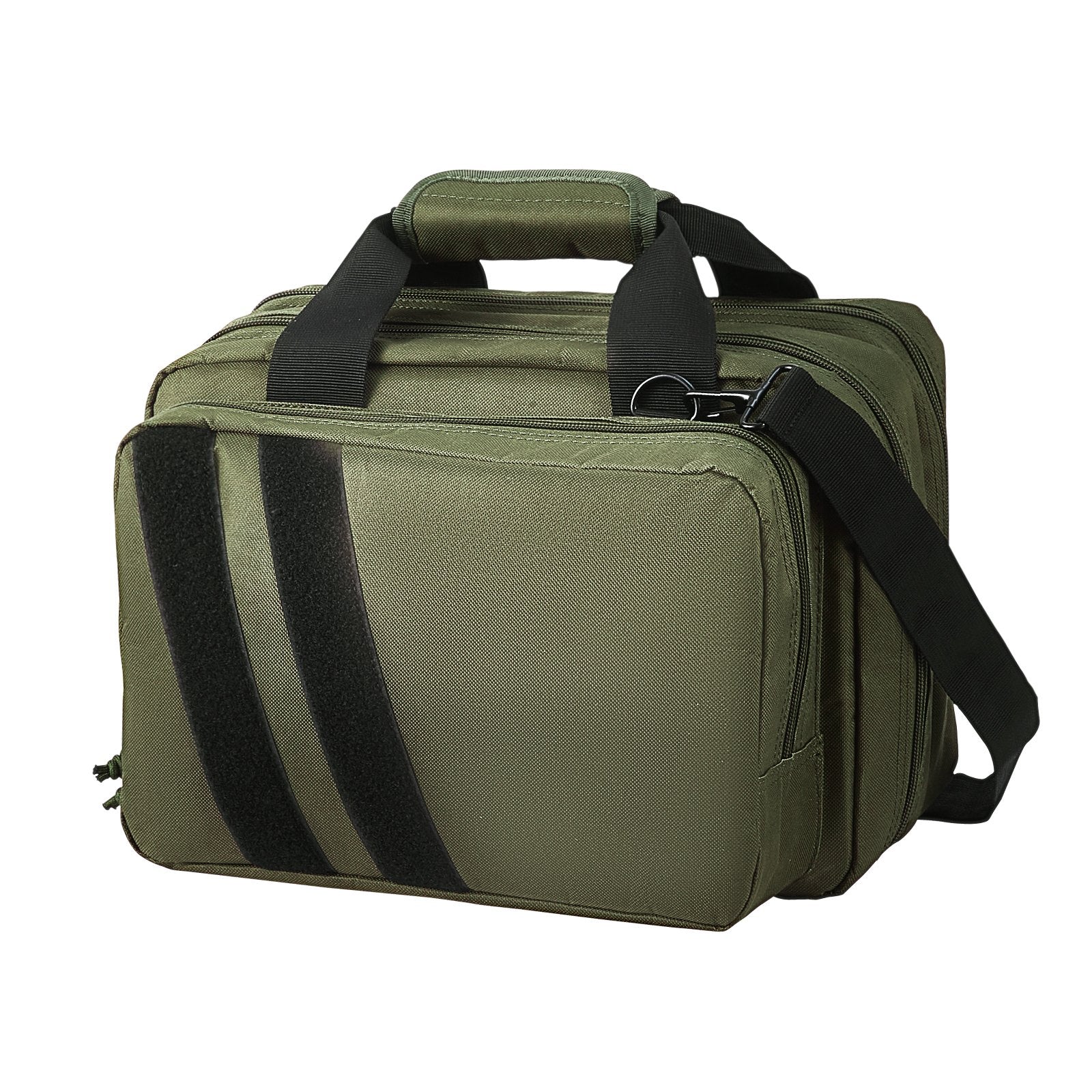 Range Bag for 2 Pistols Tactical Gun Bag 2 Built-in Pistol Bags Green V952-SQBLS332023CK4MQXV0