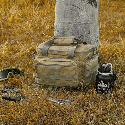 Range Bag for 4 Pistols, Tactical Gun Range Bag with 3 Detachable Baffles & 6 Magazines, Firearm Shooting V952-SQBLS362631C0I5U2V0
