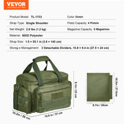 Soft Pistol Case for 4 Pistols Handgun Bag Outdoor Hunting Shooting Green V952-SQBLS372623CY2L51V0