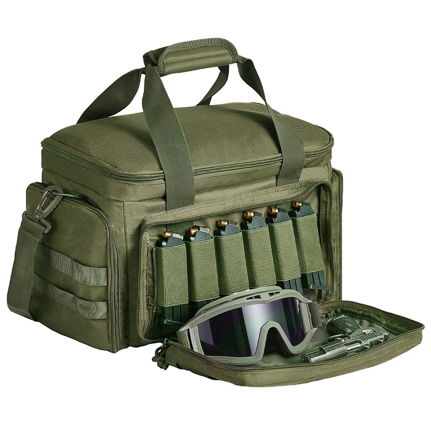 Soft Pistol Case for 4 Pistols Handgun Bag Outdoor Hunting Shooting Green V952-SQBLS372623CY2L51V0