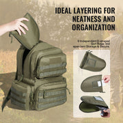 Tactical Range Backpack for 6 Pistols Gun Backpack Green V952-SQBLS422348CMM4IRV0