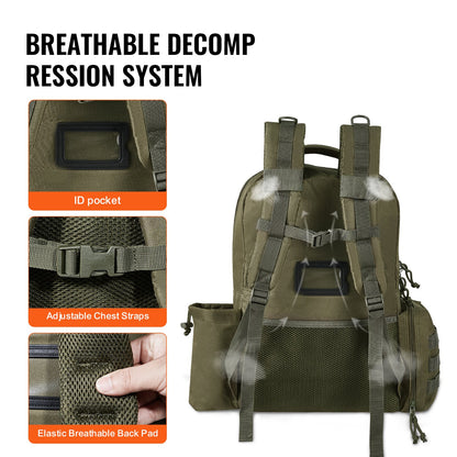 Tactical Range Backpack for 6 Pistols Gun Backpack Green V952-SQBLS422348CMM4IRV0
