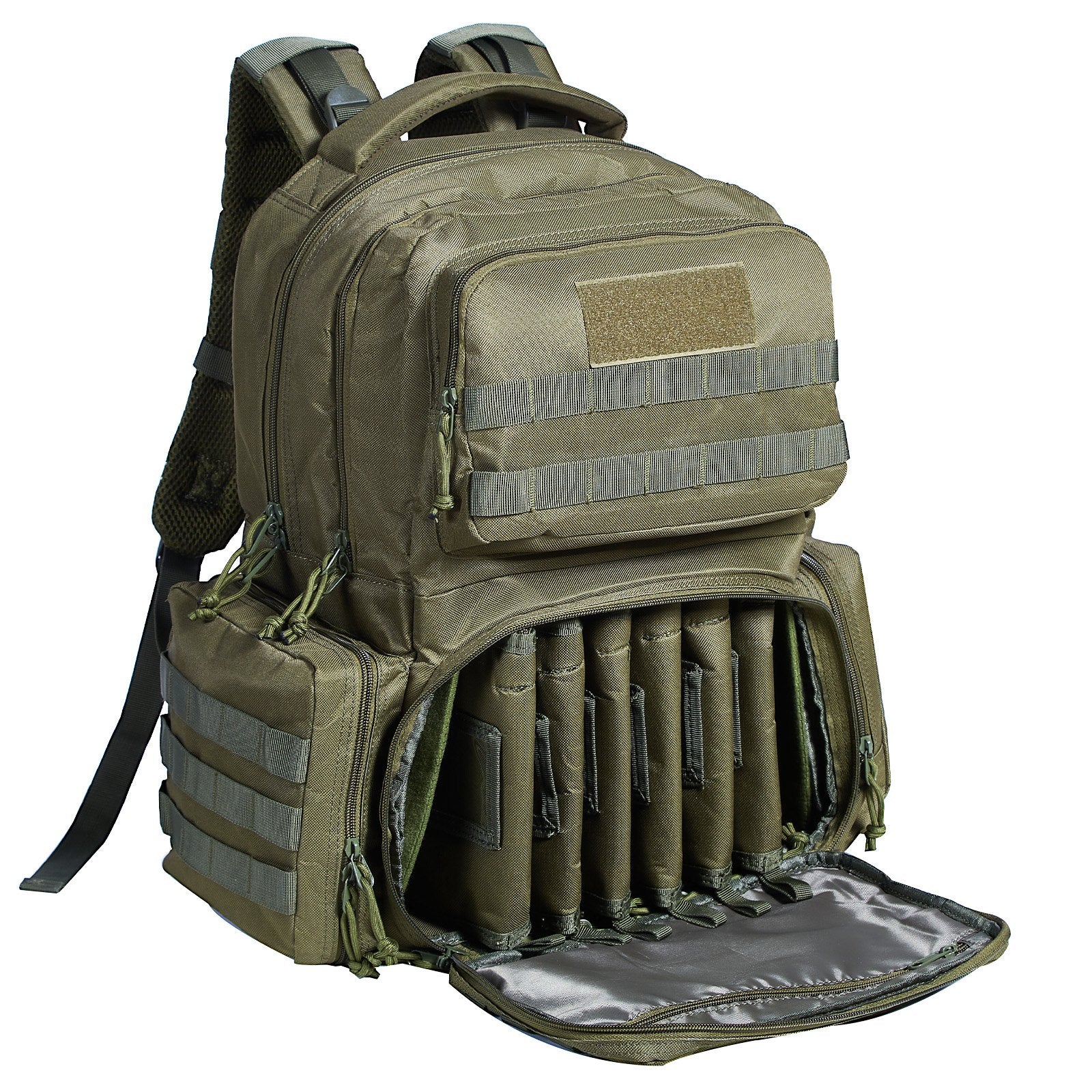 Tactical Range Backpack for 6 Pistols Gun Backpack Green V952-SQBLS422348CMM4IRV0