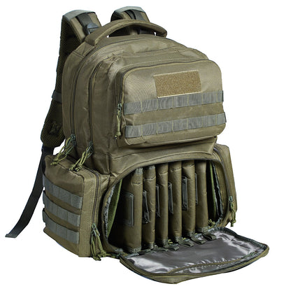 Tactical Range Backpack for 6 Pistols Gun Backpack Green V952-SQBLS422348CMM4IRV0