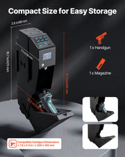 Gun Safe, Slider Handgun Gun Safe with Screen, Fingerprint/Password/Key, 3-Way Quick Access Firearm Case Box V952-SQBXHCDPMK00UX2ZU001V0