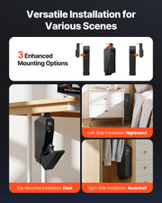 Gun Safe, Slider Handgun Gun Safe with Screen, Fingerprint/Password/Key, 3-Way Quick Access Firearm Case Box V952-SQBXHCDPMK00UX2ZU001V0