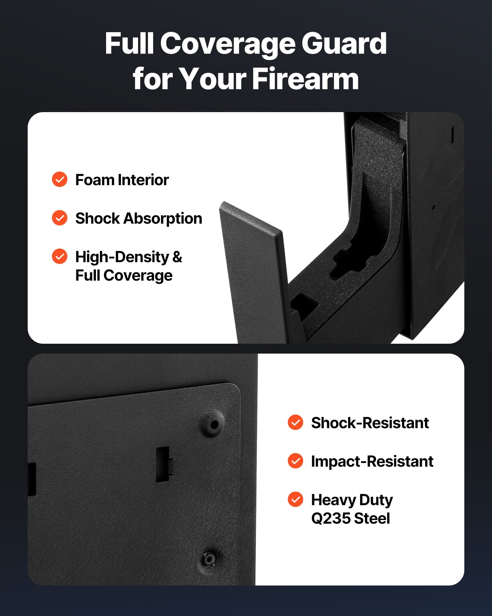 Gun Safe, Slider Handgun Gun Safe with Fingerprint/Password/Key, 3-Way Quick Access Firearm Case Box with V952-SQBXHCHDDGK0KW4MX001V0