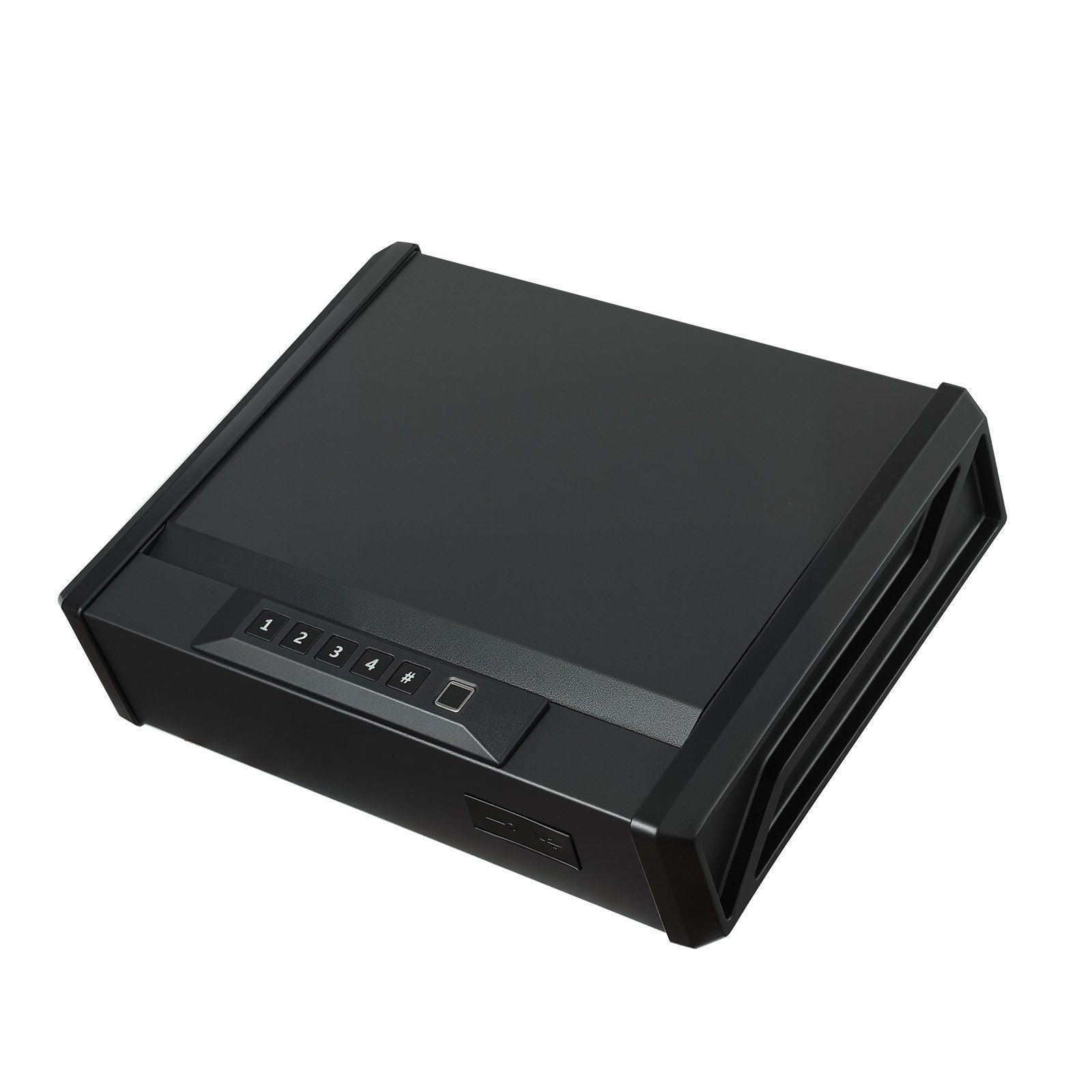 Gun Safe, Heavy Duty Handgun Safe with Fingerprint/Password/Key, 3-Way Quick Access Firearm Case Box with V952-SQBXHSKPTK00GDMH0001V0
