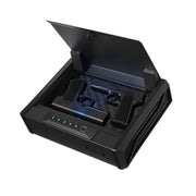 Gun Safe, Heavy Duty Handgun Safe with Fingerprint/Password/Key, 3-Way Quick Access Firearm Case Box with V952-SQBXHSKPTK00GDMH0001V0
