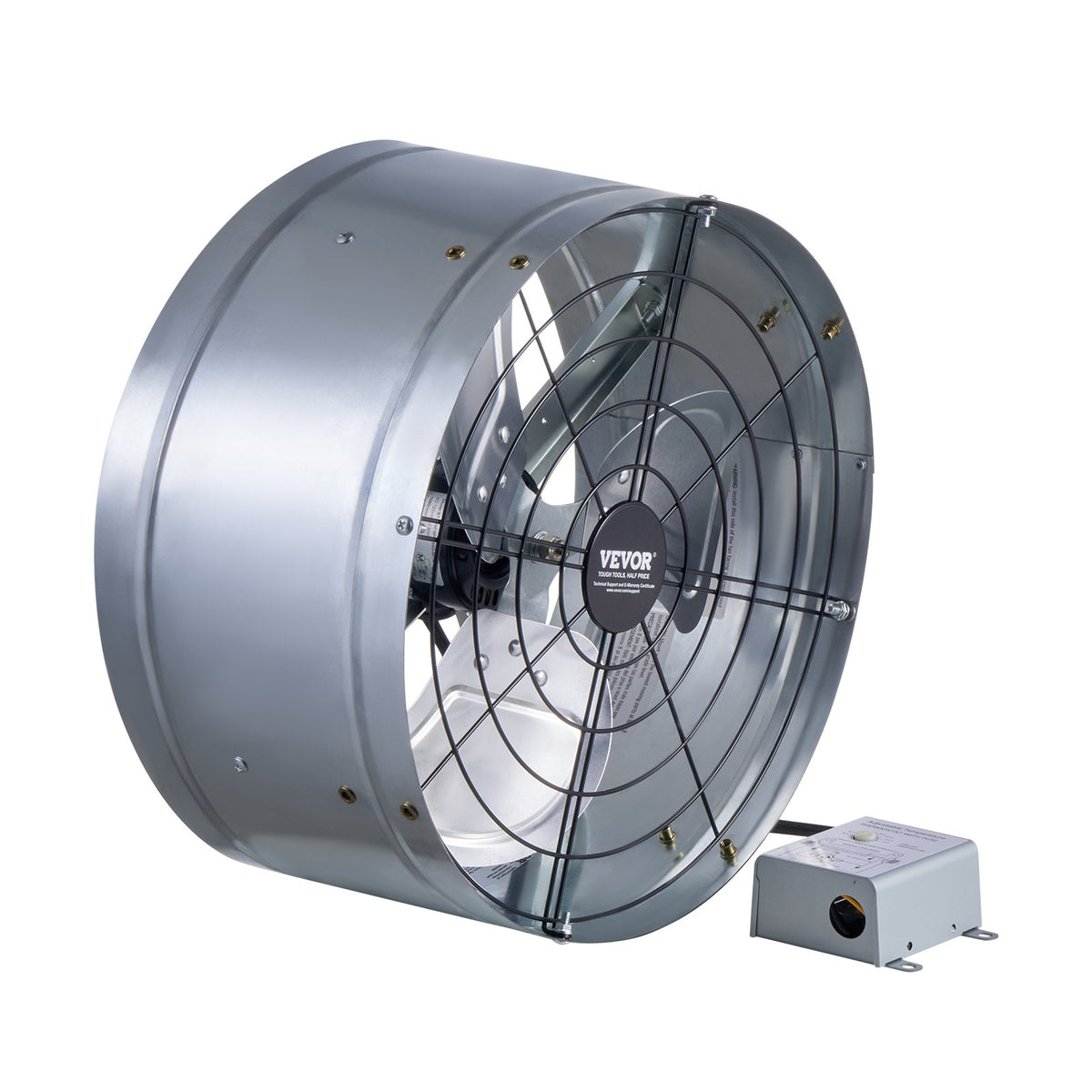 380 mm Gable Mount Fan 1300 CFM Attic Vent Fan with Adjustable Thermostat V952-SQFJ15YC1300339LIV3