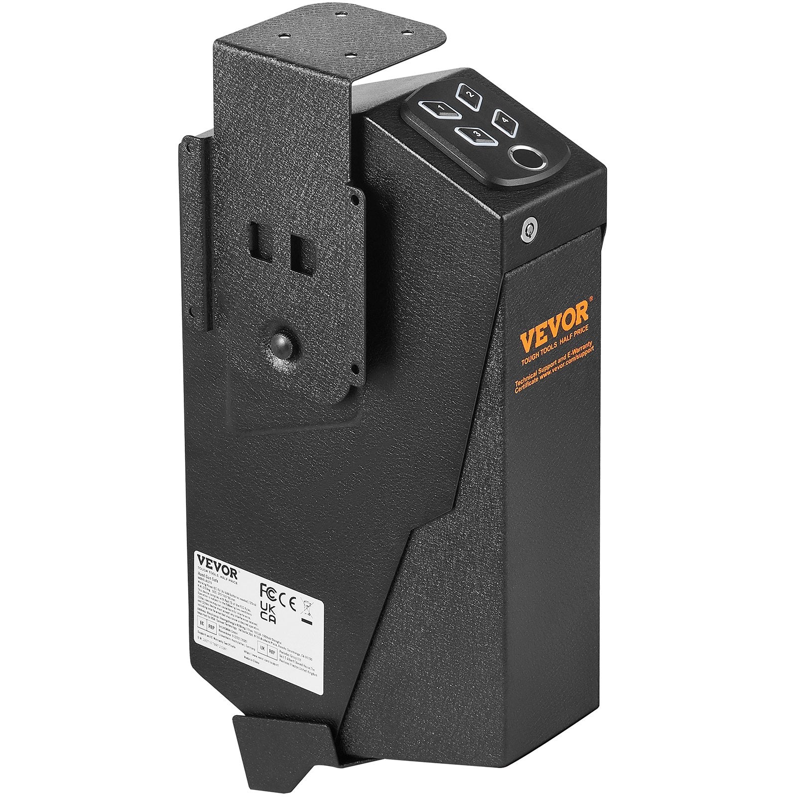 Mounted Gun Safe for Pistols Biometric Gun Safe 3 Access Ways for 1 Pistol V952-SQJCD0000000XXFXMV0