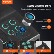 Mounted Gun Safe for Pistols Biometric Gun Safe 3 Access Ways 1 Pistol V952-SQJCT00000002M2N2V0