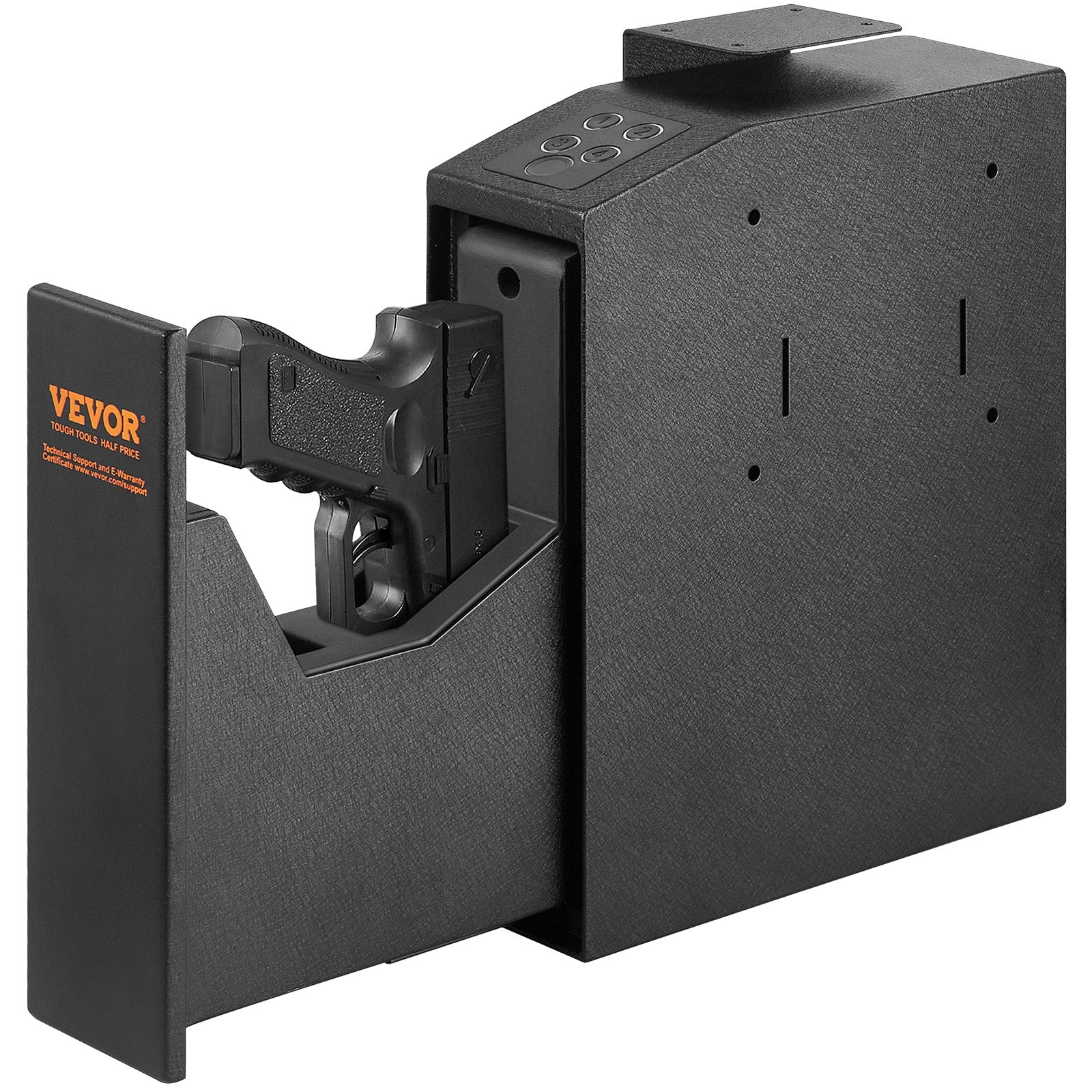 Mounted Gun Safe for Pistols Biometric Gun Safe 3 Access Ways 1 Pistol V952-SQJCT00000002M2N2V0